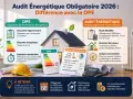 L'audit énergétique obligatoire en 2026 détaille les travaux pour améliorer la performance de votre logement, contrairement au DPE.