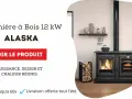 Cuisinière ALASKA, une merveille de cuisine au feu de bois alliant puissance et design. Parfait pour réchauffer votre foyer.