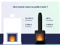 Comparaison entre un insert et un poêle à bois : rendement et coût. Le poêle à bois offre un meilleur rendement.
