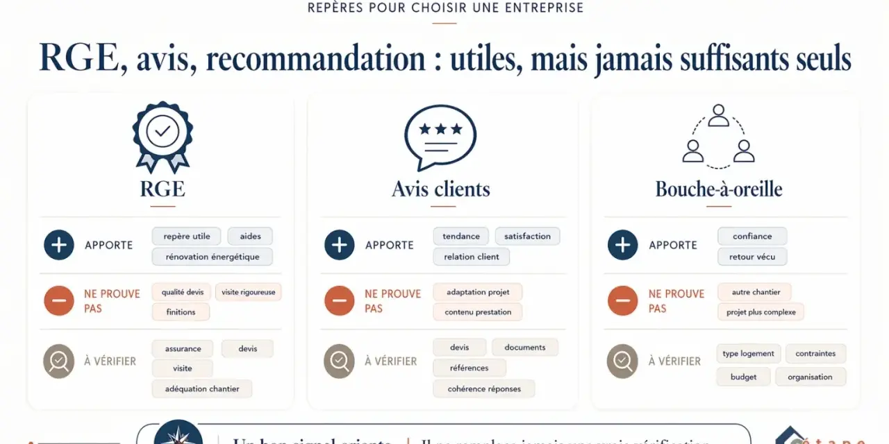 RGE, avis clients, bouche-à-oreille : des repères pour votre aide pour travaux fait soi-même. Vérifiez toujours !