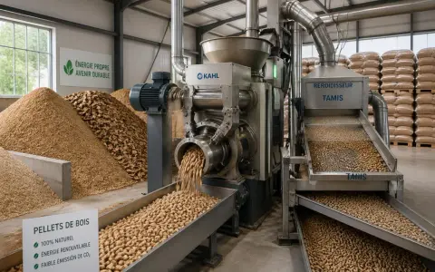 Dans cette usine, découvrez comment sont fabriqués les pellets de bois, une énergie propre et renouvelable, à partir de sciure et de copeaux.